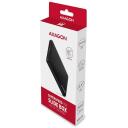 Axagon HDD korpus EE25-SL USB 3.2 Gen 1, 130 x 82 x 16 mm, 0.52 m kaabel, must