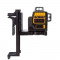 Lāzeris 3x360 ar sarkanu staru (4xAA) DCE089LR-XJ DEWALT