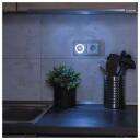 Emos LED Naktinė Lempa P3306, 230 V~, 0,5 W, 2 lm, &scaron;altai balta &scaron;viesa, foto jutiklis, automatinis įjungimas/i&scaron;jungimas