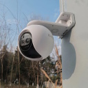 Ezviz C8PF CS-C8PF-2MP-W1 Lauko Dvigubo Objektyvo IP65 2MP 2K I&scaron;mani Pasukama 360&deg; Kamera MicroSD / Naktinis Matymas Balta