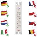 Emos &Uuml;levoolu kaitse P54212, 2m, 900J, 4x2P+PE, 16A, 3680W, EMI/RFI filter, laste kaitse