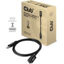 Club3D кабель-удлинитель DisplayPort CAC-1120 1м 8K60Hz DSC 1.2 HBR3 HDR, Mini DisplayPort F, DisplayPort M