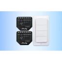 Shelly Juhtimoodul Shutter+BLURCButton4, 110&ndash;240 V~, < 1.4 W, 30% kuni 70% RH, 20 ajakava, 802.11 b/g/n