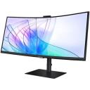 Samsung monitors LS34C652VAUXEN, 3440x1440, 100Hz, 5ms, 1xHDMI, 1xDP, 1xUSB-C 90W, 2xUSB 3.0, LAN, ieliekts, web kamera, gļo&scaron;niki