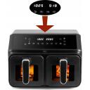 Eldom аэрофритюрница FR210 dualcrisp, 2200 W, 8 л, электронный термостат, 2 независимых ящика