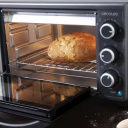Mini electric oven 26 L 1500 W Bake&Toast 2600 Black 4Pizza with convection function and pizza stone Black 3818 Cecotec