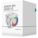 Deepcool CPU au&scaron;intuvas AG620 ARGB R-AG620-WHAMMN-GJD, 1.3 kg, 67.88 cfm, 2 ventiliatoriai, PWM palaikymas