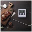 Emos Digitaalne grillitemperatuur E2157, 1,4m andur, 99min59sek taimer, temperatuuri h&auml;ire, seinakinnitus