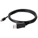 Club3D Mini DisplayPort uz DisplayPort 1.4 kabelis, 2 m, 32.4 Gbit/s, 8K 60Hz, 3 slāņu aizsardzība, melns
