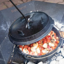 Tulekoldi komplekt Ø 58 cm kaanega ja konks-tikkega BROWIN 330498