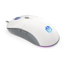 Endorfy GEM Plus Onyx White pele, EY6A011, 19000 DPI, 6 pogas, USB Type-C, Kailh GM 8.0, RGB apgaismojums