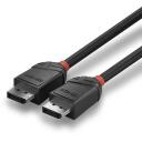 Lindy DisplayPort kabelis 36492, 2 m, 30AWG, 4K 4096x2160@60Hz, 21.6Gbps, juodas, PVC, tiesus kontaktas, 1 vnt