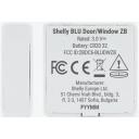Shelly viedais gaismas slēdzis BLU Door/Window, SBDW-103C, 10m, 30m, 5g, 768kB, 1x3V CR2032 akumulators, G-sensors