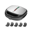 Multigrils ar 1200W keramikas pārklājuma cepšanu un piecu plākšņu komplektu Melns AD3040 Adler