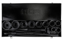 J&otilde;upadrunite komplekt, JCB, JCB-8141-9MPB, 12-kant, 36-80 mm, metallkast