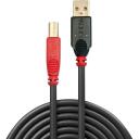 Lindy Kabelio prailginimas 42761 10m USB 2.0, 1 USB, 1 USB-B, Juoda/Raudona
