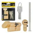 Keltin Užrakto cilindras su rankenėle K02636, 30/30G mm, 3 raktai, aliuminis, ZnAl lydinys, 25000 ciklų