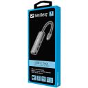 Sandberg Dokstacija 136-32, 1xHDMI, 1xUSB 3.0, 2xUSB 2.0, 1xUSB-C, PD 100W, alumīnija korpuss