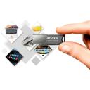 Adata USB флеш-накопитель AUV250-16G-RBK, 16 ГБ, USB Type-A, USB 2.0, без крышки, серебристый