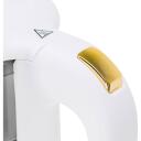 Adler Kettle with LED Display AD 1305wg, 2200 W, 1.7 L, Plastic, 360&deg; rotational base, White/Gold