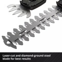 Bezvadu zāles un krūmu &scaron;ķēres GE-CG 18/100 Li T-Solo, EINHELL, 3410310, 100mm zāles asmens, 200mm krūmu asmens, ergonomisks teleskopisks rokturis