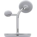 Tellur 3in1 MagSafe bezvadu galda lādētājs TLL151391, PD 9V/3A, 12V/2.5, 15V/2A, 30W maks., 15W iPhone, 5W AirPods