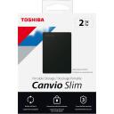 Toshiba V&auml;line k&otilde;vaketas Slim HDTD320EK3EA, 2000 GB, 2.5", USB 3.2 Gen 1, Must, parooli autentimine