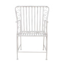 Krēsls JASMINE antīks balts metāls 40106