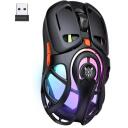 Onikuma DM02 datorpele, DM02 Black, 800/1200/2400/3600/6400/12800 DPI, RGB apgaismojums, 1000 Hz ziņo&scaron;anas frekvence