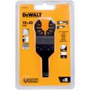 Dewalt Multi-Tool Piederumi DT20726-QZ 10mm x 43mm Bi-Metāla Koksnes Asmens 5 gab, OIS savienojums, HSS zobi, bezrīku maiņa
