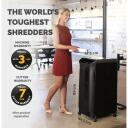 Fellowes Шредер AutoMax 600M 600 листов, 2 x 12 мм микрорезка, 83 л, 60 дБ, 4 колеса, P-5, автоматический реверс