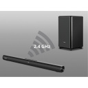 Soundbar 2.1 su belaidžiu žemų dažnių garsiakalbiu SB-2200D 300 W Dolby Digital Bluetooth HDMI Optical USB LED ekranas Juodas SV-020811 SVEN
