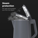 Elektriskā tējkanna 2200W 1.5L dubultsienu konstrukcija Strix termostats automātiska izslēg&scaron;anās aizsardzība pret sauso darbību AEK0004 Aeno