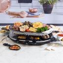 Giles & Posner Galda raklete EK1872GV2VDE, 1200W, akmens plāksne 43x30cm, 8 pannas, 8 lāpstiņas, regulējams termostats