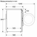 Bosch Pesumasin WGG244ZMSN, 9 kg, 1400 p/min, A, auru funktsioon, LED ekraan, otse&uuml;lekande mootor