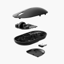 Belaidė pelė 2.4 GHz su optiniu jutikliu Wireless Mouse Lite 2 USB belaidis nano imtuvas iki 1000 DPI BHR8916GL Juoda Xiaomi