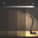 Hawk Galda lampa HW-LAMP02, 4.5W, 10W bezvadu uzlāde, 2 LED spuldzes, elastīga roka, melna