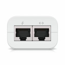 PoE+ maitinimo adapteris 30 W su Gigabit RJ45 duomenų įėjimu + PoE+ i&scaron;ėjimas 48 V DC U PoE+ Baltas Ubiquiti