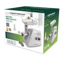 Esperanza gaļas ma&scaron;īna EKM012E, 600 W, 3 diski 2.7/4/8 mm, metāla korpuss, reversais pārnesums, gumijotas kājiņas