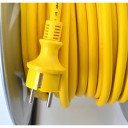 Metāla tamborē&scaron;anas kaste ar kabeli 25m, 4 kontaktligzdas, 16A, AW70262, AWTOOLS