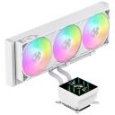 Gamemax protsessori vedelikjahutus GLACIER 360 LCD WH, 85.82 cfm, TDP kuni 330W, ARGB ventilaator, 800-2000 rpm