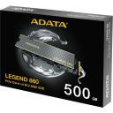 ADATA SSD M.2 SLEG-860-500GCS, 500 GB, PCIe 4.0, Skaitymo greitis 5000 MB/s, Ra&scaron;ymo greitis 3000 MB/s, 3D NAND, SLC talpykla