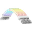 Gamemax toitekaabli pikendus VGA 3x8PIN-W, 30 cm, 7 A, 3 x 8 pin pistik, RGB LED valgustus