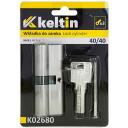 Keltin Цилиндр замка K02680, 30/30мм, алюминий, ZnAl, 3 ключа, 25000 циклов, винт для крепления в комплекте