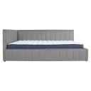 Gulta JASPER 90x200cm ar matraci HARMONY UNO, pelēka K28524