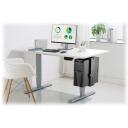 Digitus PC galda stiprinājums DA-90411, 30-51 cm, tērauds, melns, augstuma regulē&scaron;ana, platuma regulē&scaron;ana, 360&deg; rotācija