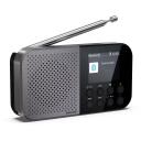 Sharp OSAKA tasku/k&auml;eshoitav digitaalne raadio DR-P520(GY), 5,08 cm, 12 h, Bluetooth 5.3, DAB/DAB+/FM