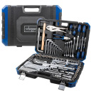 Tool Set, SCHEPPACH, SCH-41421-5, 142 pcs, 1/2", 3/8", 1/4", chrome vanadium steel, compact case