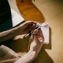 Salokāmās šķēres, FISKARS, 1075352, 11 cm, sudraba/melna, apstiprinātas lidmašīnai, izgatavotas no pārstrādātiem materiāliem