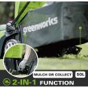 Greenworks Akumuliatorinis vejapjovė G40LM41K4 2504707UB, 41 cm, 40 V, 4 Ah, 50 l, 90 dB, 5 auk&scaron;čio pozicijų